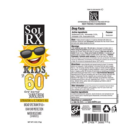 Solrx 60 (Sleeve Sol Rx Spf 60+ Kids Spray (2020))